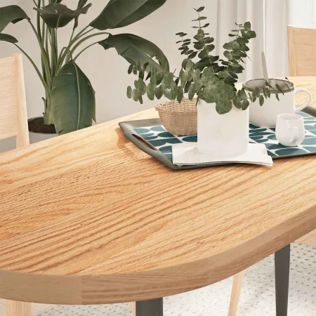 Tablero de mesa ovalado madera maciza de roble 140x60x4 cm von , Tischplatten - Ref: Foro24-4009068, Preis: 171,03 €, Rabatt: %
