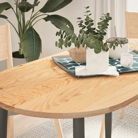 Tablero de mesa ovalado madera maciza de roble 120x60x2 cm by , Table tops - Ref: Foro24-4009063, Price: 89,64 €, Discount: %
