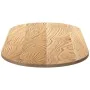 Tablero de mesa ovalado madera maciza de roble 120x60x2 cm by , Table tops - Ref: Foro24-4009063, Price: 89,64 €, Discount: %