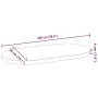 Tablero de mesa ovalado madera maciza de roble 100x50x4 cm von , Tischplatten - Ref: Foro24-4009082, Preis: 102,43 €, Rabatt: %