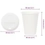 Vasos de café de papel con tapa 1000 uds 12oz 300ml de , Vasos desechables - Ref: Foro24-3325217, Precio: 137,53 €, Descuento: %