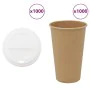 Vasos de café de papel con tapa 1000 uds 16oz 400ml von , Einwegbecher - Ref: Foro24-3325222, Preis: 132,97 €, Rabatt: %