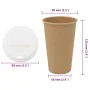 Vasos de café de papel con tapa 1000 uds 16oz 400ml von , Einwegbecher - Ref: Foro24-3325222, Preis: 132,97 €, Rabatt: %