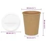 Vasos de café de papel con tapa 1000 uds 8oz 200ml von , Einwegbecher - Ref: Foro24-3325220, Preis: 97,78 €, Rabatt: %