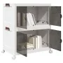 Caja de almacenaje apilable con ruedas 2niveles 75 L 64x40x76cm by , Cargo forklifts - Ref: Foro24-4012368, Price: 65,86 €, D...