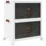 Caja de almacenaje apilable con ruedas 2niveles 75 L 64x40x76cm by , Cargo forklifts - Ref: Foro24-4012368, Price: 65,86 €, D...