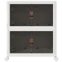 Caja de almacenaje apilable con ruedas 2niveles 75 L 64x40x76cm by , Cargo forklifts - Ref: Foro24-4012368, Price: 65,86 €, D...