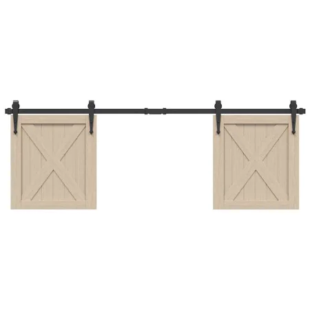 Kit de puerta corredera de armario acero carbono 152 cm von , DIY-Zubehör - Ref: Foro24-4009683, Preis: 30,38 €, Rabatt: %