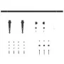 Kit de puerta corredera de armario acero carbono 91 cm de , Accesorios de bricolaje - Ref: Foro24-4009681, Precio: 18,92 €, D...