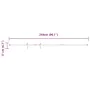 Kit de puerta corredera de armario acero carbono 244 cm von , DIY-Zubehör - Ref: Foro24-4009688, Preis: 22,53 €, Rabatt: %