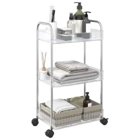 Carro de almacenamiento 3 niveles transparente 37x28x68 cm by , Cargo forklifts - Ref: Foro24-4012377, Price: 29,78 €, Discou...