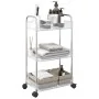 Carro de almacenamiento 3 niveles transparente 37x28x68 cm by , Cargo forklifts - Ref: Foro24-4012377, Price: 29,78 €, Discou...
