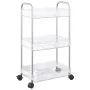 Carro de almacenamiento 3 niveles transparente 37x28x68 cm by , Cargo forklifts - Ref: Foro24-4012377, Price: 29,78 €, Discou...