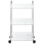 Carro de almacenamiento 3 niveles transparente 37x28x68 cm by , Cargo forklifts - Ref: Foro24-4012377, Price: 29,78 €, Discou...