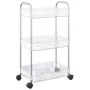 Carro de almacenamiento 3 niveles transparente 37x28x68 cm by , Cargo forklifts - Ref: Foro24-4012377, Price: 29,78 €, Discou...