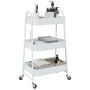 Carrito de almacenaje 3 niveles acero blanco 42x41,5x77 cm von , Lastenstapler - Ref: Foro24-4012382, Preis: 31,27 €, Rabatt: %