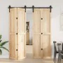 Kit de herrajes para puertas correderas acero negro 183 cm von , Türartikel - Ref: Foro24-4009744, Preis: 93,78 €, Rabatt: %