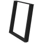 Patas para mesa de comedor en forma de U 2 uds acero negro by , Table legs - Ref: Foro24-4012796, Price: 85,73 €, Discount: %