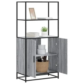 Aparador alto madera de ingeniería y metal gris Sonoma von , Sideboards - Ref: Foro24-849052, Preis: 110,36 €, Rabatt: %