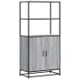 Aparador alto madera de ingeniería y metal gris Sonoma by , Sideboards - Ref: Foro24-849052, Price: 110,35 €, Discount: %