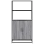 Aparador alto madera de ingeniería y metal gris Sonoma by , Sideboards - Ref: Foro24-849052, Price: 110,35 €, Discount: %