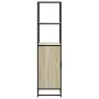 Aparador alto madera de ingeniería y metal Sonoma 68x35x139 cm von , Sideboards - Ref: Foro24-849050, Preis: 109,46 €, Rabatt: %