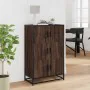 Aparador alto madera de ingeniería y metal marrón roble von , Sideboards - Ref: Foro24-849073, Preis: 103,81 €, Rabatt: %