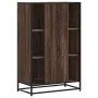 Aparador alto madera de ingeniería y metal marrón roble von , Sideboards - Ref: Foro24-849073, Preis: 103,81 €, Rabatt: %