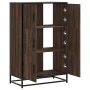 Aparador alto madera de ingeniería y metal marrón roble von , Sideboards - Ref: Foro24-849073, Preis: 103,81 €, Rabatt: %