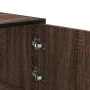 Aparador alto madera de ingeniería y metal marrón roble von , Sideboards - Ref: Foro24-849073, Preis: 103,81 €, Rabatt: %