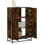 Aparador alto madera de ingeniería y metal 68x35x106,5 cm de , Aparadores - Ref: Foro24-849071, Precio: 100,61 €, Descuento: %