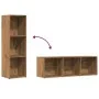 Estantería de madera ingeniería roble artisan 36x30x114 cm de , Librerías y estanterías - Ref: Foro24-855775, Precio: 45,38 €...