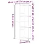 Estantería de madera ingeniería roble artisan 36x30x114 cm de , Librerías y estanterías - Ref: Foro24-855775, Precio: 45,38 €...
