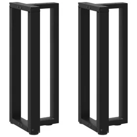 Patas de mesa consola en forma de T 2 unidades acero negro by , Table legs - Ref: Foro24-4013040, Price: 103,61 €, Discount: %
