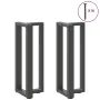 Patas de mesa consola en forma de T 2 unidades acero antracita by , Table legs - Ref: Foro24-4013042, Price: 96,78 €, Discoun...