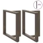 Patas mesa comedor forma T 2uds acero natural 80x35x(72-73)cm von , Tischbeine - Ref: Foro24-4013063, Preis: 137,78 €, Rabatt: %