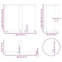 Patas mesa comedor forma T 2uds acero natural 80x35x(72-73)cm von , Tischbeine - Ref: Foro24-4013063, Preis: 137,78 €, Rabatt: %