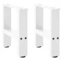 Patas de mesa de centro blanco 2uds acero 40x(30-31) cm von , Tischbeine - Ref: Foro24-4013257, Preis: 56,17 €, Rabatt: %