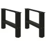 Patas de mesa de centro negro 2uds acero 50x(30-31) cm by , Table legs - Ref: Foro24-4013260, Price: 65,39 €, Discount: %