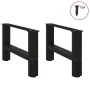 Patas de mesa de centro negro 2uds acero 50x(30-31) cm by , Table legs - Ref: Foro24-4013260, Price: 65,39 €, Discount: %