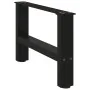 Patas de mesa de centro negro 2uds acero 50x(30-31) cm by , Table legs - Ref: Foro24-4013260, Price: 65,39 €, Discount: %