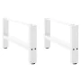 Patas de mesa de centro blanco 2uds acero 70x(30-31) cm de , Patas para mesas - Ref: Foro24-4013269, Precio: 66,37 €, Descuen...