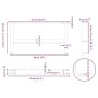 Patas de mesa de centro blanco 2uds acero 70x(30-31) cm de , Patas para mesas - Ref: Foro24-4013269, Precio: 66,37 €, Descuen...