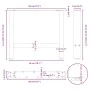 Patas de mesa de centro acero blanco 2 uds 50x(42-43) cm von , Tischbeine - Ref: Foro24-4013281, Preis: 60,23 €, Rabatt: %