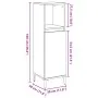 Armario de baño madera de ingeniería roble artisan 30x30x100 cm von , Badezimmerwaschtische - Ref: Foro24-857112, Preis: 49,7...