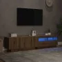 Mueble de TV luces LED madera roble artisan 180x35x40 cm von , TV-Möbel - Ref: Foro24-3329164, Preis: 151,33 €, Rabatt: %
