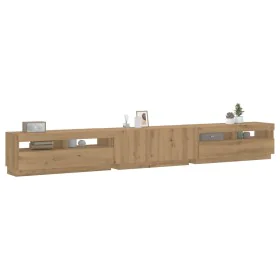 Mueble de TV luces LED madera roble artisan 300x35x40 cm von , TV-Möbel - Ref: Foro24-3329170, Preis: 283,88 €, Rabatt: %