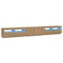 Mueble de TV luces LED madera roble artisan 300x35x40 cm by , TV Furniture - Ref: Foro24-3329170, Price: 283,88 €, Discount: %