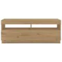 Mueble de TV luces LED madera roble artisan 300x35x40 cm by , TV Furniture - Ref: Foro24-3329170, Price: 283,88 €, Discount: %