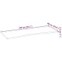 Tablero escritorio 140x60x2,5cm rectangular madera maciza roble by , Table tops - Ref: Foro24-4009035, Price: 131,55 €, Disco...